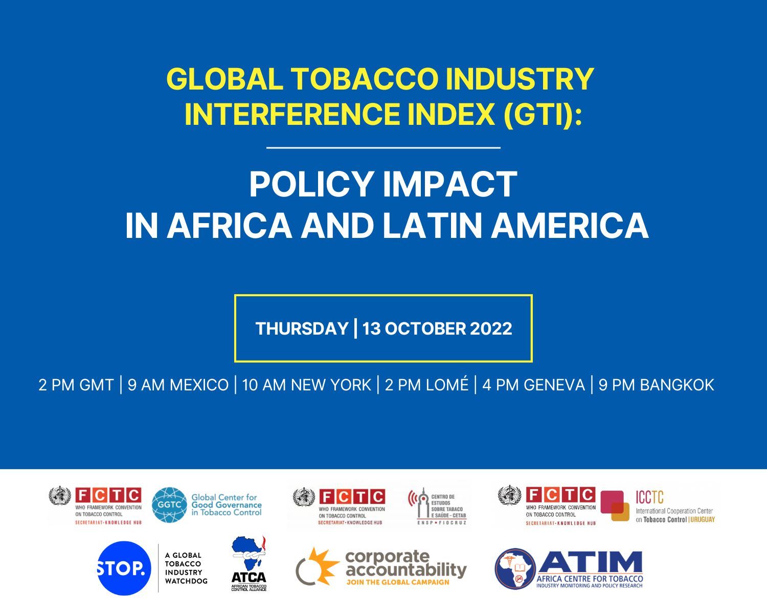 global tobacco industry interference index Global Tobacco Industry Interference Index (GTI): Policy Impact in Africa  and Latin America